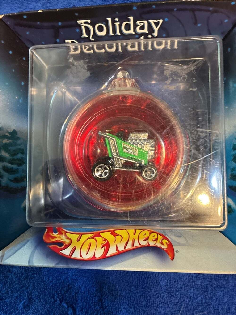 2002 Hot Wheels Gator Bait Market Shopping Cart Christmas Holiday Ornament